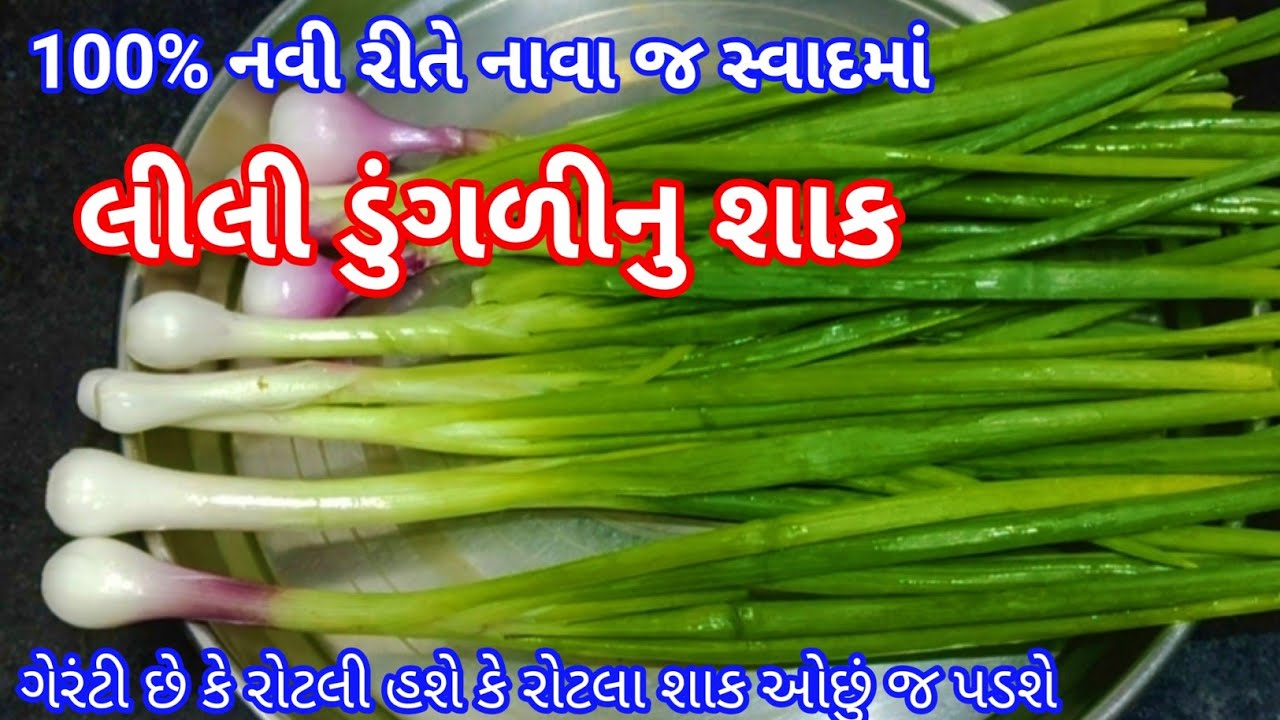 ક્યારેય નઈ બનાવ્યું હોય આવું નવી રીતે નવા સ્વાદમાં લીલી ડુંગળીનું શાક | lili dugri nu Shaak | Onion 