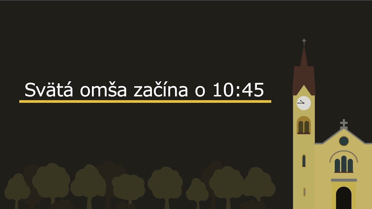 Svätá omša - Tretia  veľkonočná Nedeľa - 18.04.2021