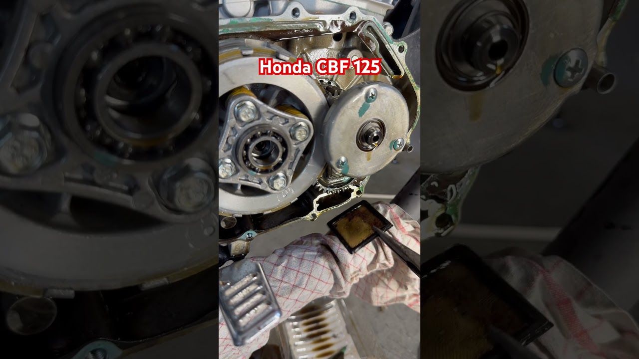 Honda CBF 125 oil filter #honda #cbf125 #diy #oilchange #tutorial #mechanic