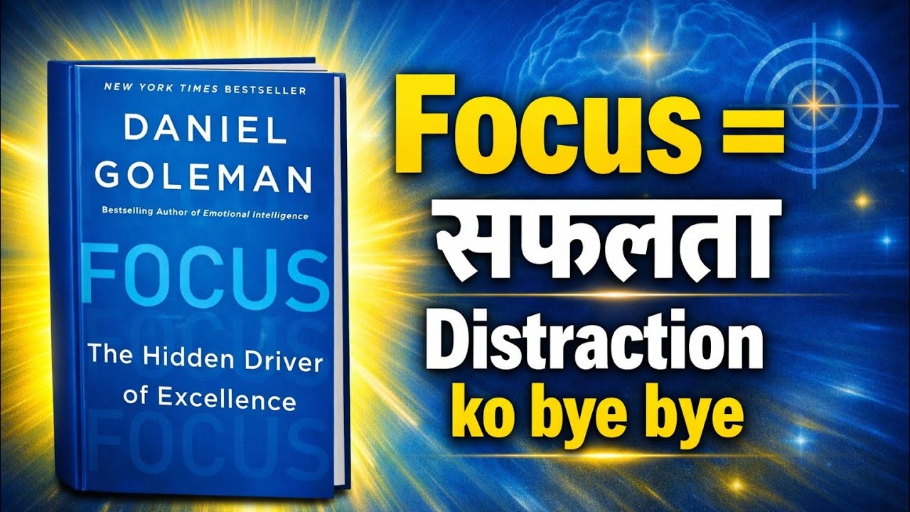 Focus: The Hidden Driver of Excellence by Daniel Goleman |BOOK SUMMARY IN HINDI | @DRANI1499