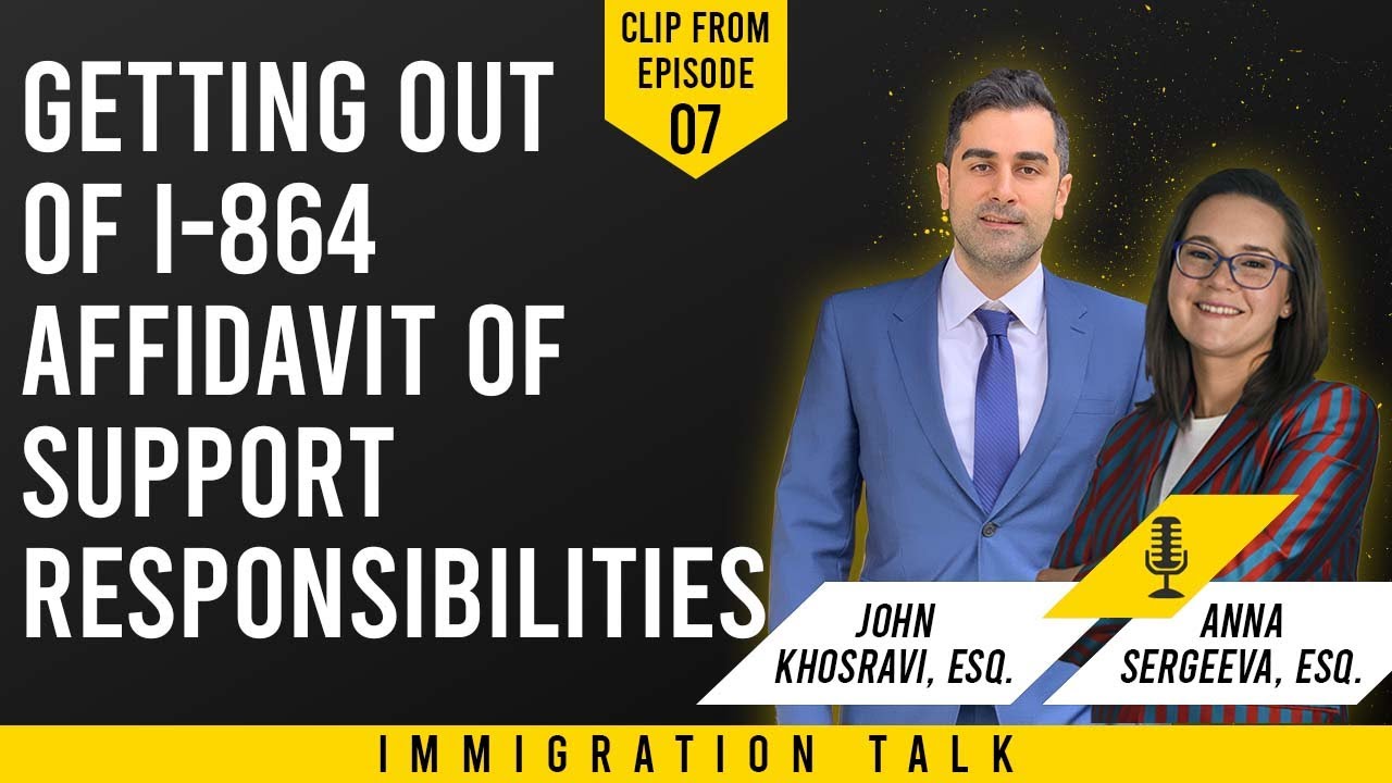 Getting Out Of I-864 Affidavit Of Support Responsibilities