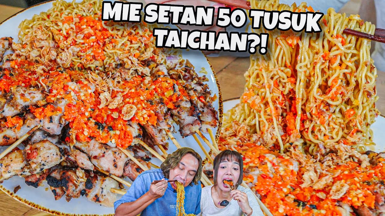 MIE CABE TAICHAN SETAN PAKE SATE AYAM 50 TUAUK