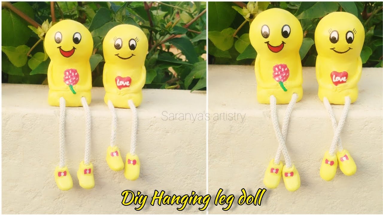 Hanging leg doll showpiece/Valentine's day gift ideas/diy gift ideas/diy doll making/Home decor idea