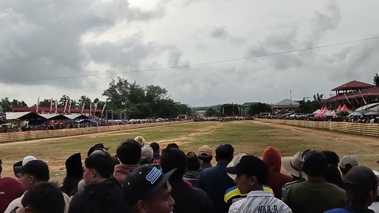 final karapan sapi dilapangan giling