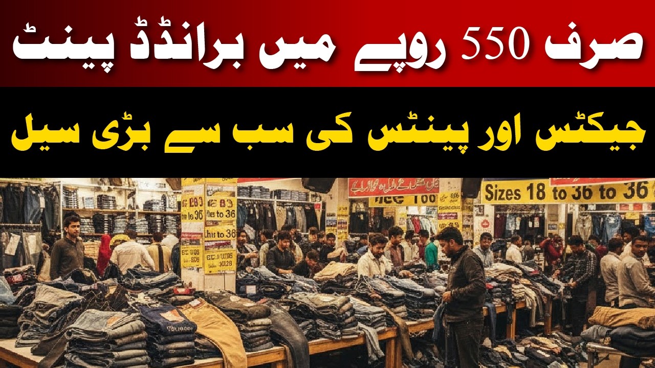 Branded Jeans for Just Rs. 550! | Biggest Sale in Karachi 2026 | Sizes 18 to 36 Available Now