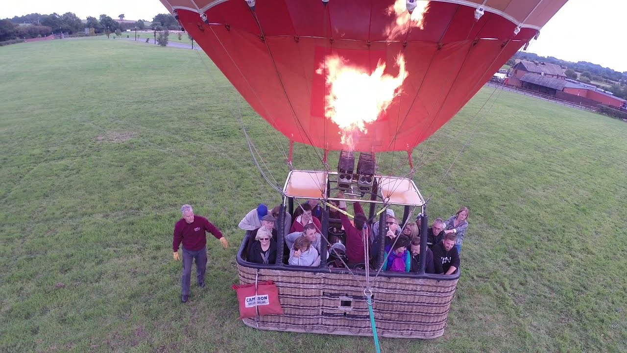 Hot Air Balloon Flight Experience, (Lift Off) Midlands UK, Part 1