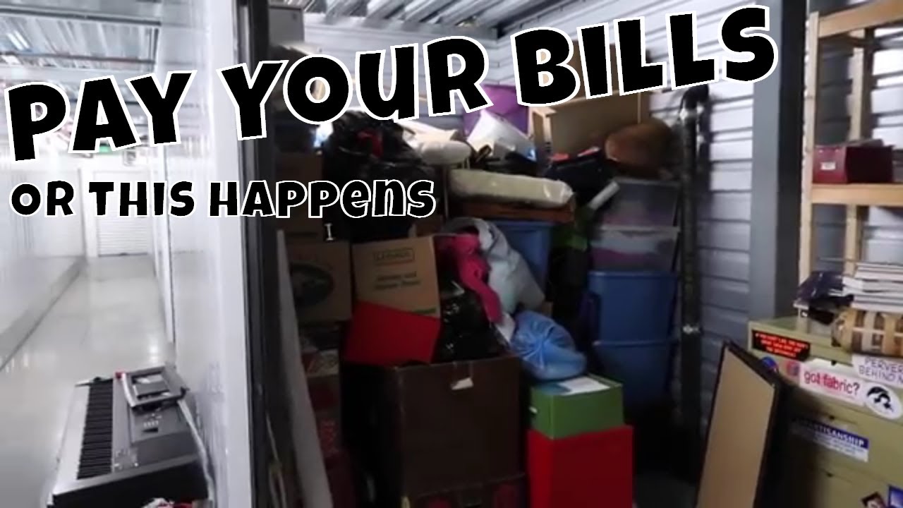 Pay Your Bills OR THIS HAPPENS Forgotten Abandon Storage Unit..
