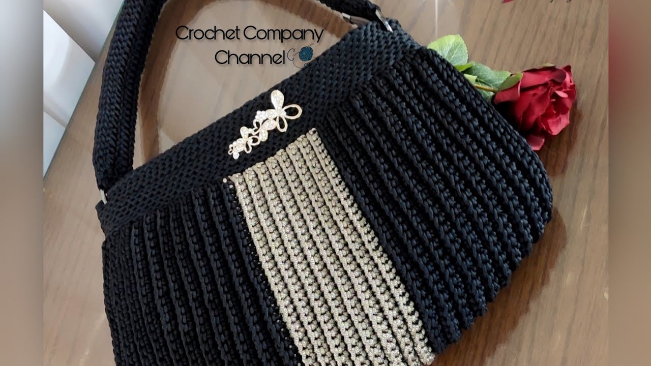 شنطه كروشيه بخيط السلسله _ Crochet bag