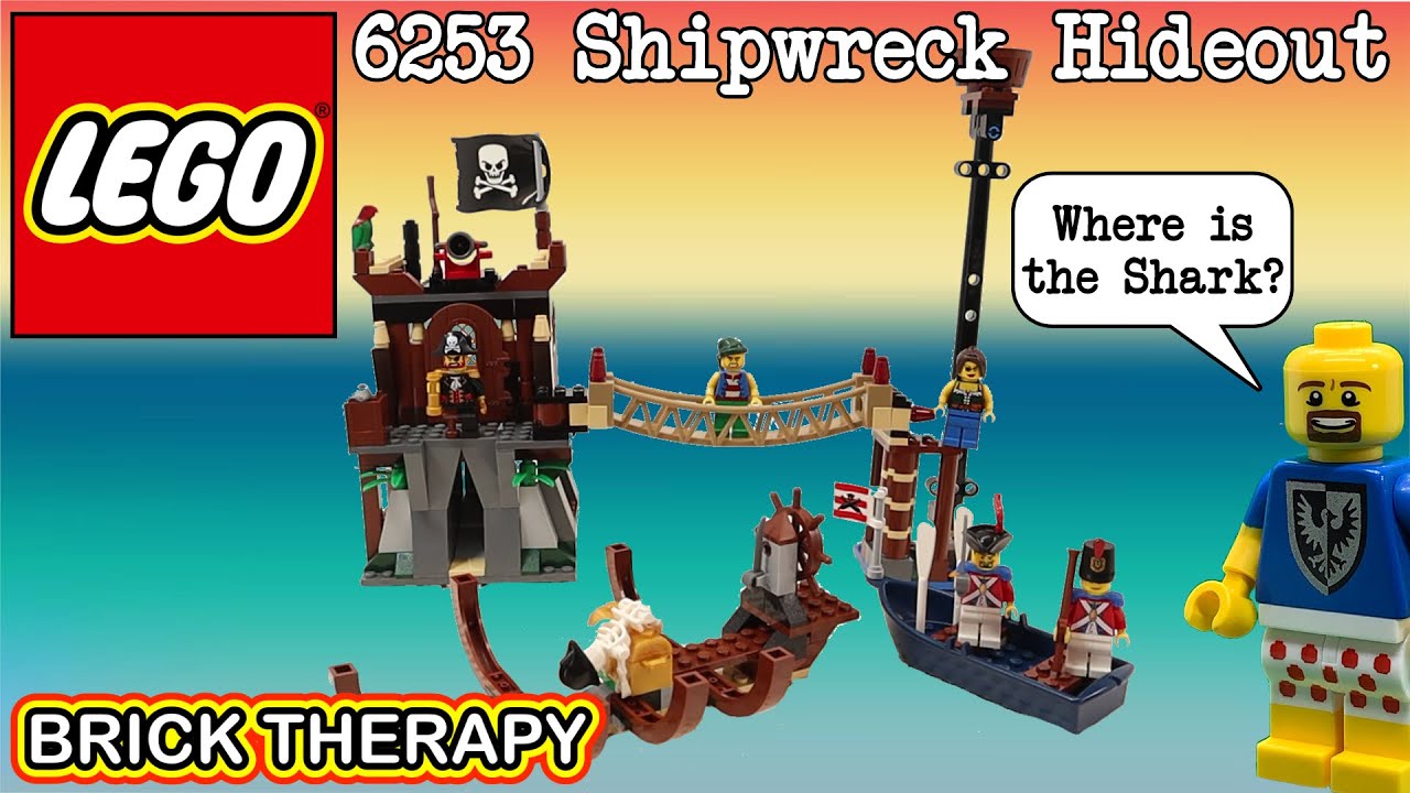LEGO Pirates set 6253 Shipwreck Hideout from 2009. Build and Review