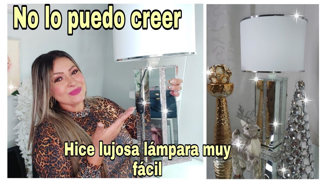 COMO HACER LAMPARAS LUJOSAS CON POCO DINERO