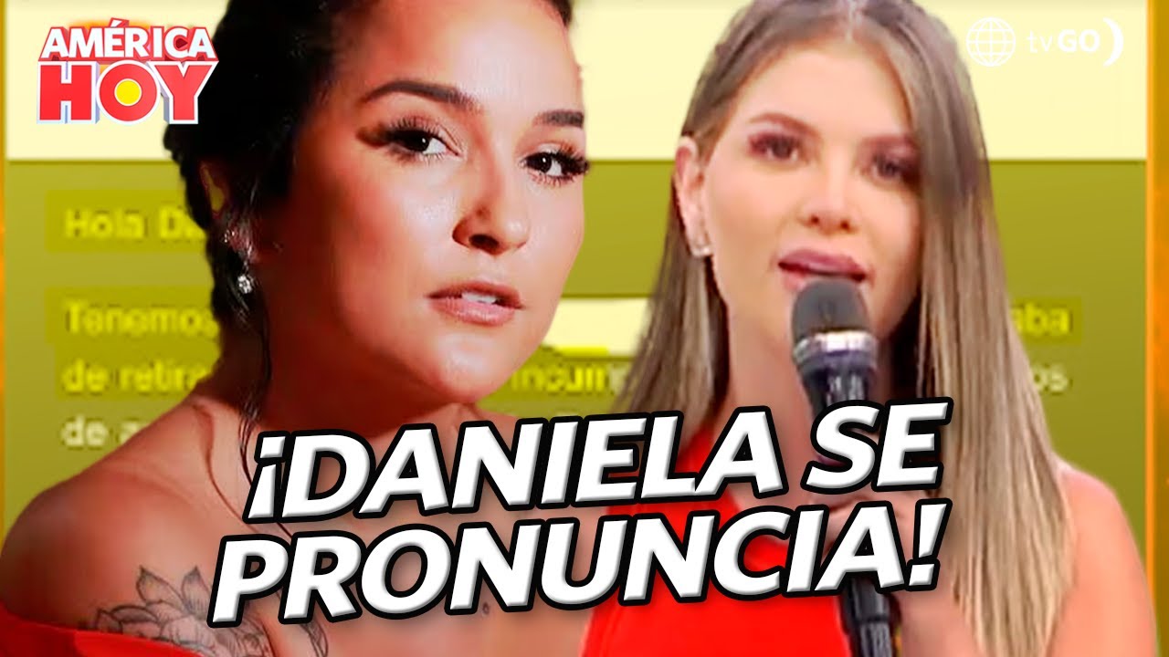 América Hoy: Daniela Darcourt se pronunció en 