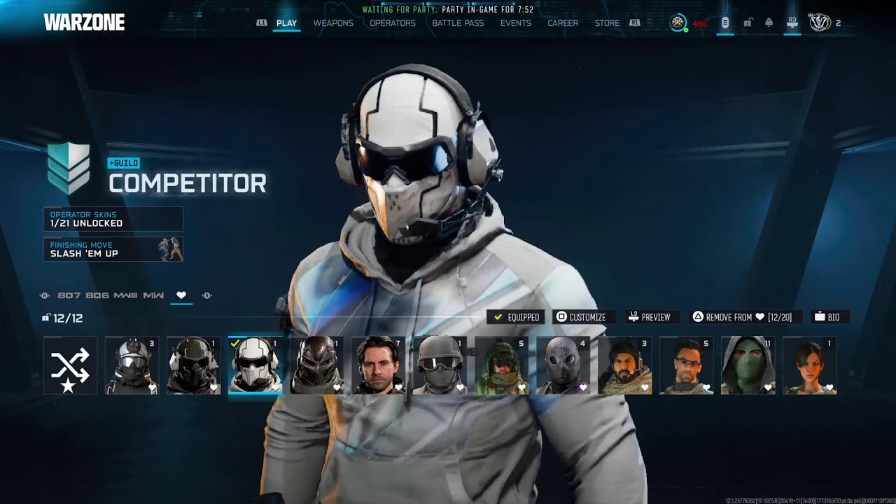 Livestream of Commander X camo grinding on WarZone/Zombies
