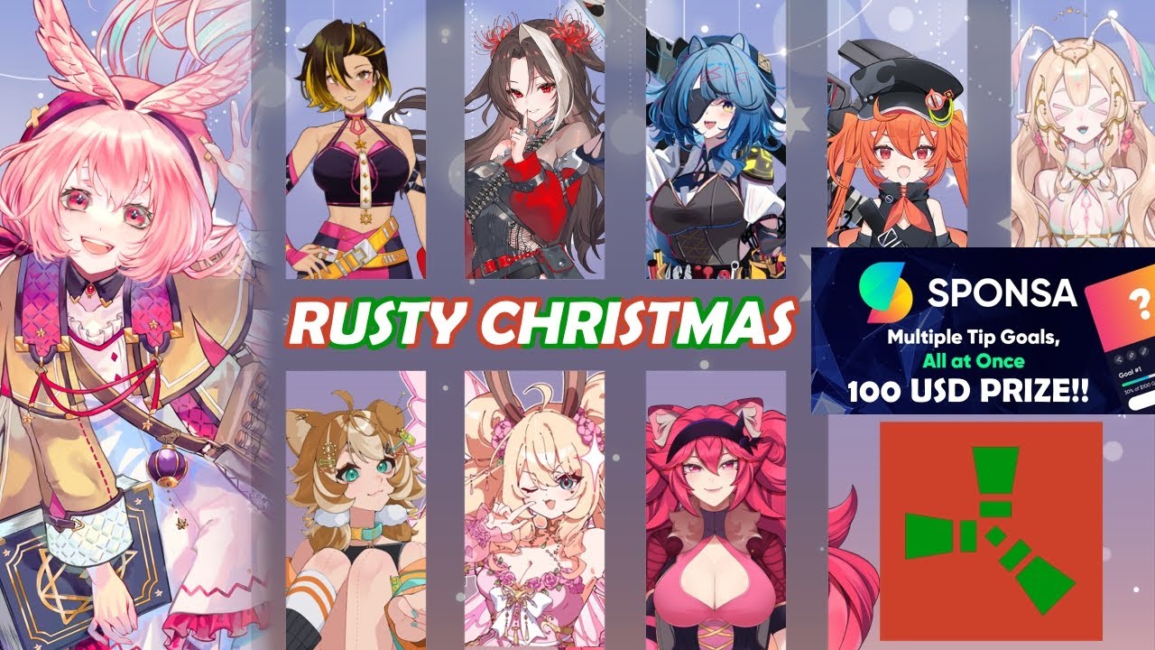 8 VTUBER RUST MINI GAME BATTLE // RUSTY CHRISTMAS