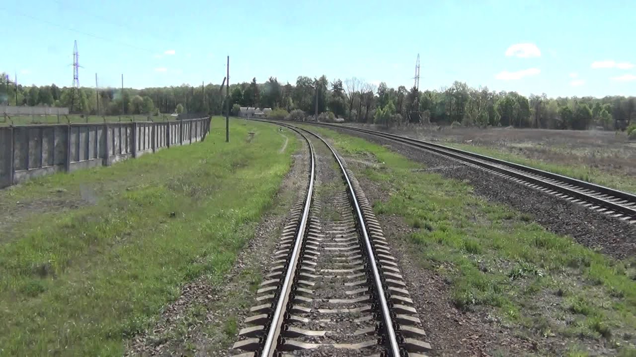 Прибытие на ст.Лунинец со стороны ст Гомель