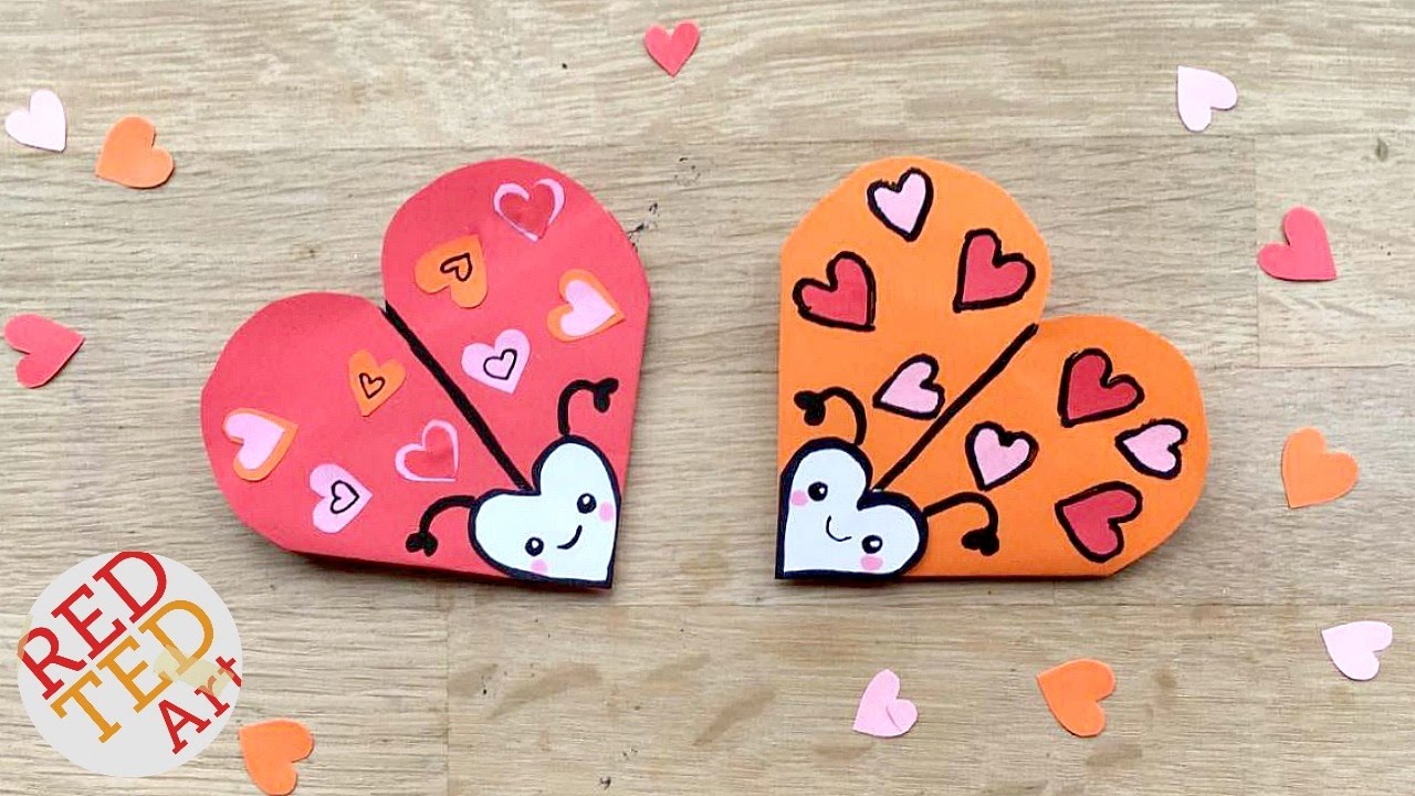 Easy Love Bug Bookmark DIY - Cute & Easy Valentines DIY - Paper DIYs