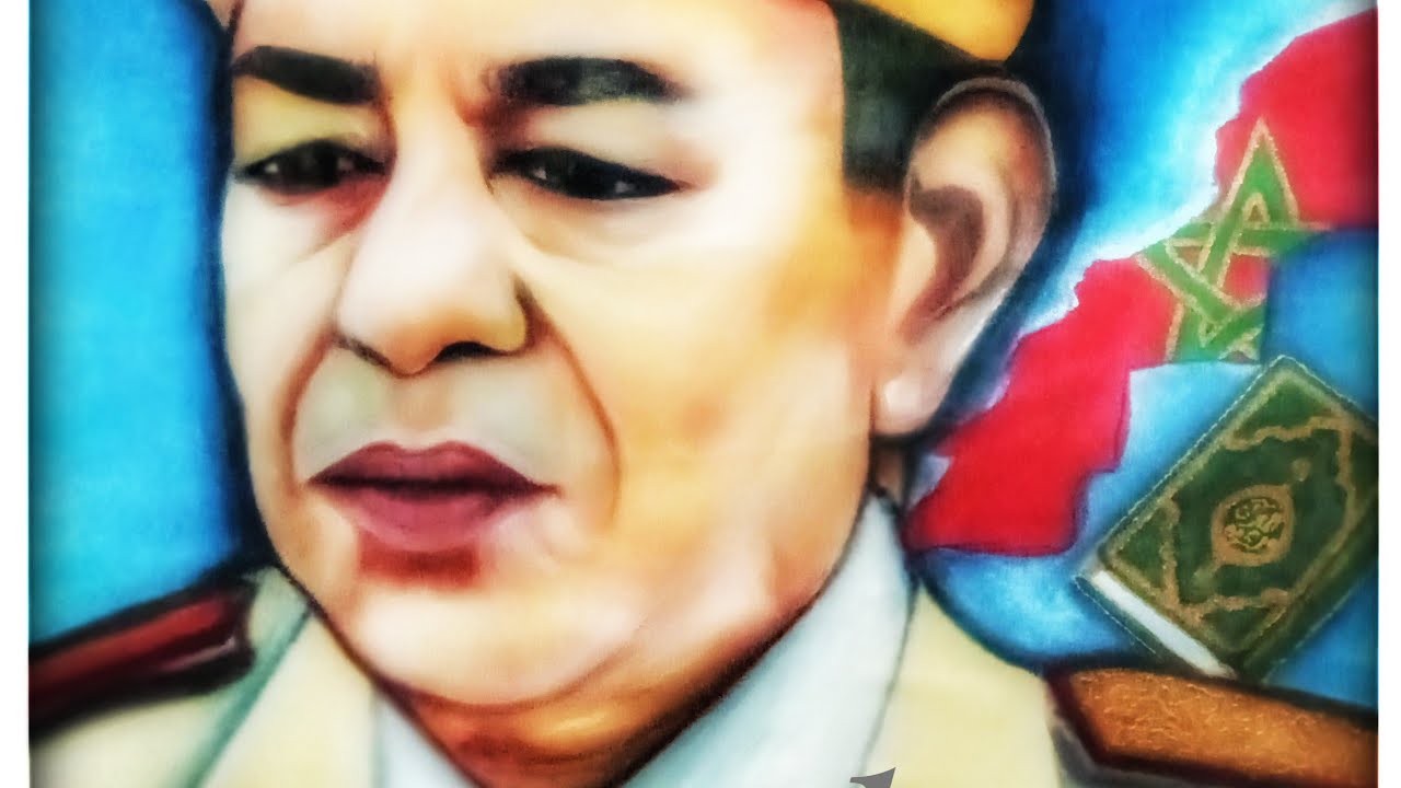 بورتري الملك الراحل الحسن الثاني في ذكرى المسيرة الخضراء . # الحسن_الثاني #المسيرة_الخضراء