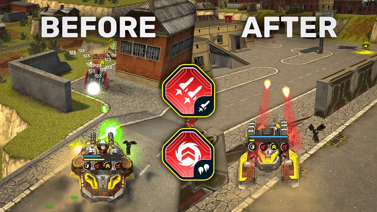 Tanki Online - Striker Tandem & Twins Turbo | Before - After