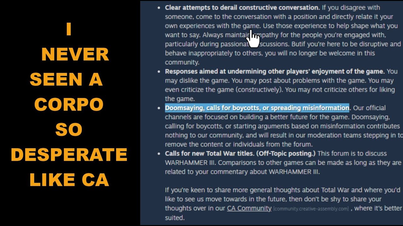 If You Talk About Boycotting Our Game We Will Ban you