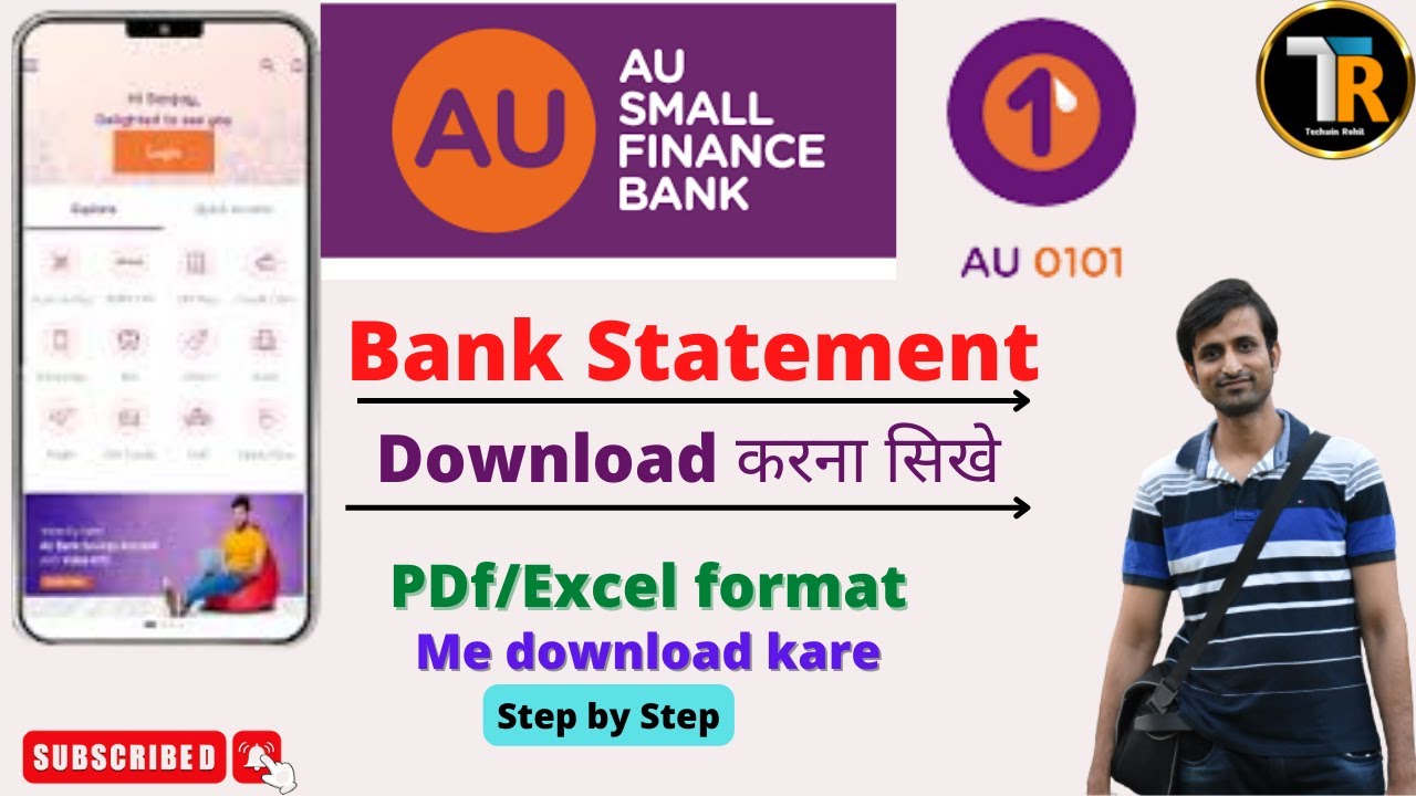 AU 101 Bank se statement kaise nikale I How to download bank statement from AU Bank I #aubank