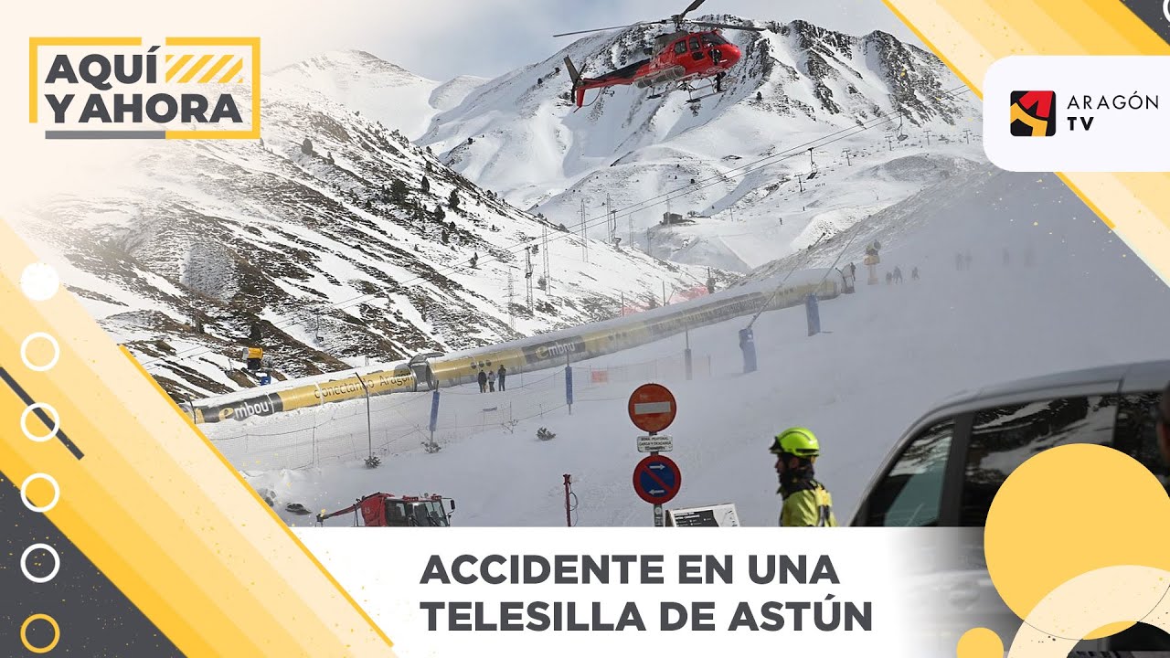 Accidente en un telesilla de Astún