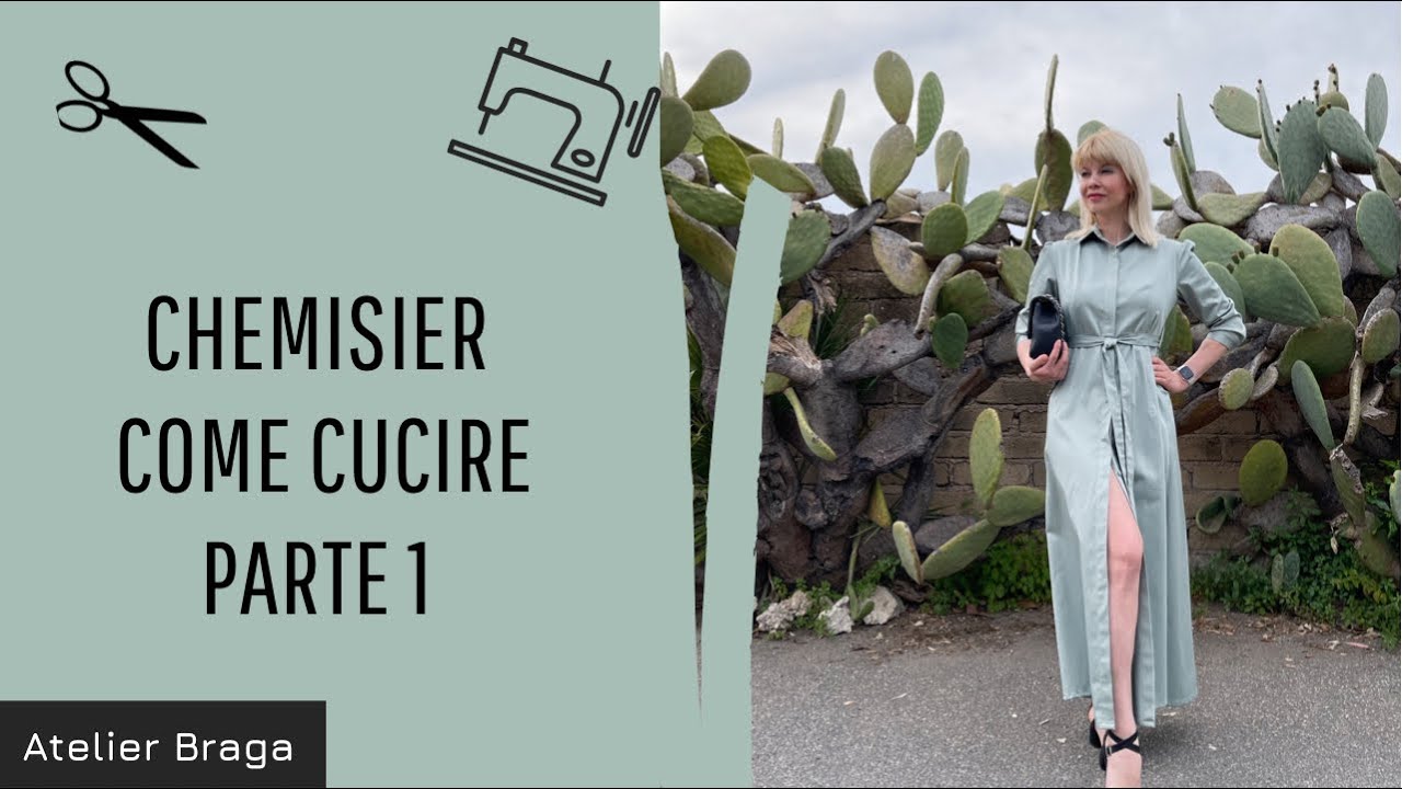 CHEMISIER. ABITO CAMICIA. COME CUCIRE. PARTE 1
