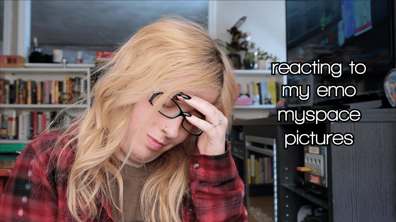 reacting to my cringy emo myspace pictures!