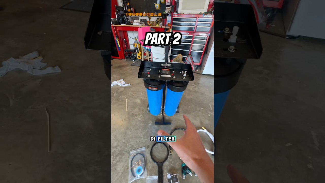Testing the ​⁠Vevor Deionizing Water Filtration System for my detailing business #detailing #carwash