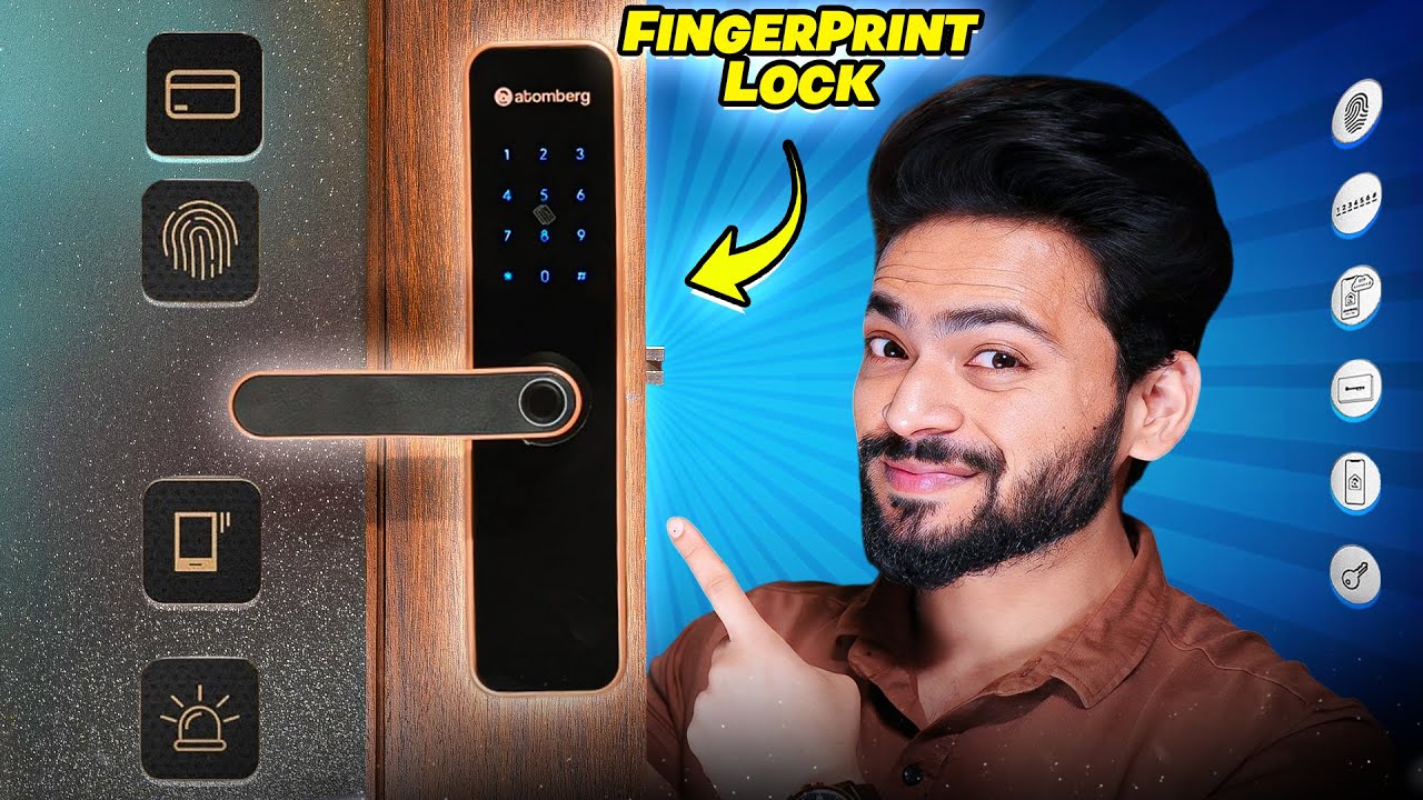 Fingerprint Door Lock 🤩 | Atomberg AZHERO Smart Door Lock Installation & Review 🔥