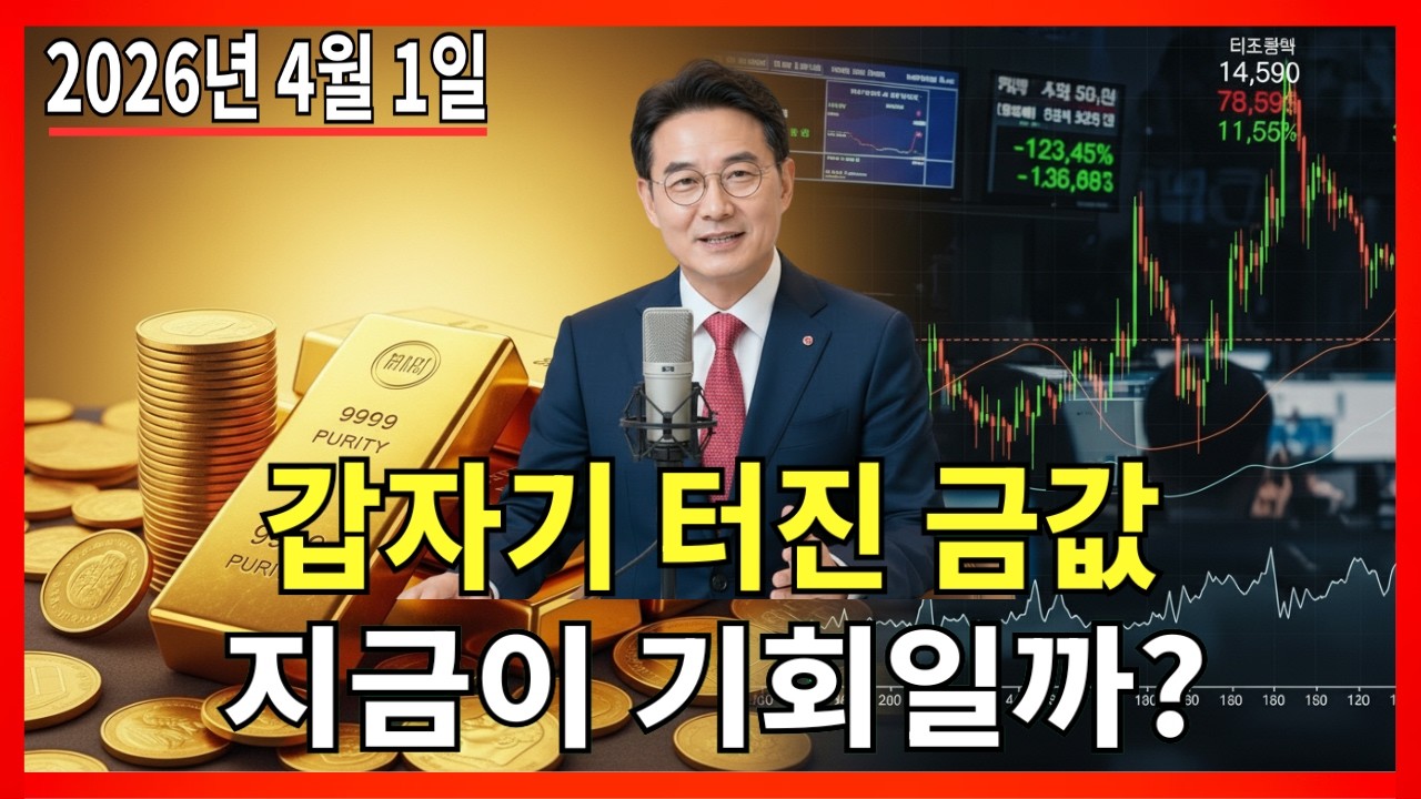 2026년 4월 1일 🇰🇷 한국 금값 오늘: 밤 사이 급등, 지금 흐름이 심상치 않습니다 |금가격 |금투자 |경제 분석