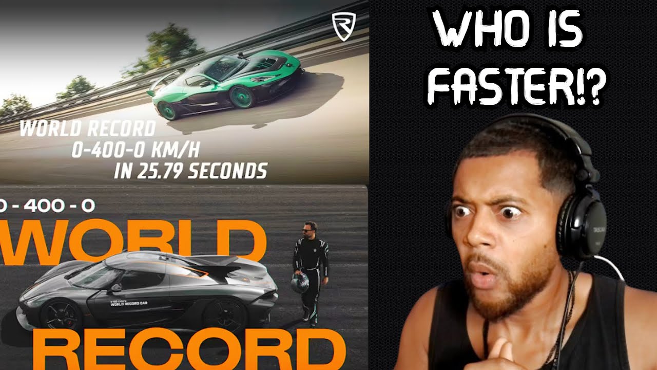 Rimac Nevera R & Koenigsegg Jesko Absolut 0-400-0 WORLD RECORDS | Reaction