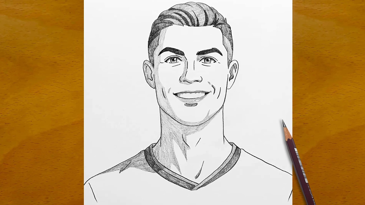 Рисую Криштиану Роналду к Чемпионату мира | Портрет CR7