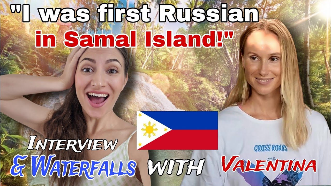 This fragile woman brought all the Russians to the Philippines, Samal Island 🇵🇭