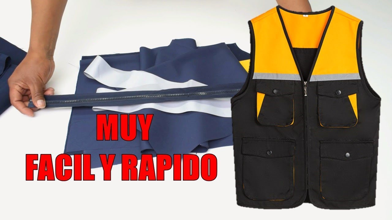 COMO HACER CHALECO DE TRABAJO ALTA VISIBILIDAD-Tips De Confeccion
