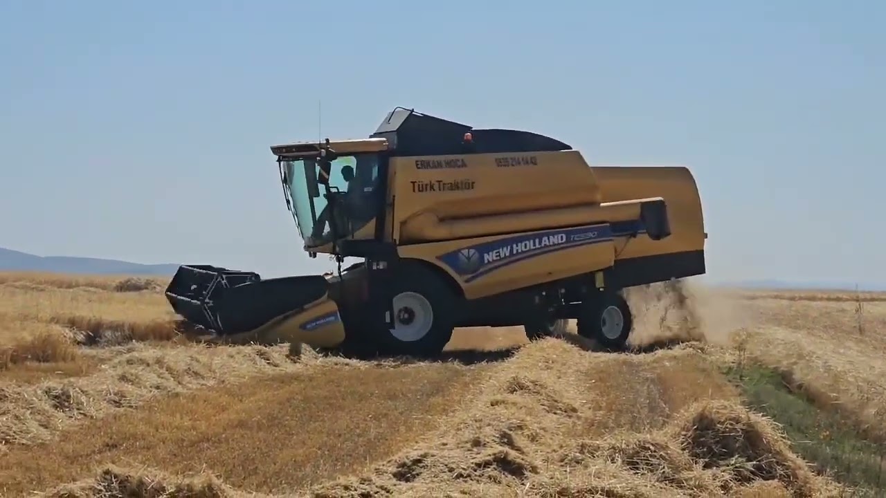 TC 5.90  2025 BOLVADİN ARPA HASADI #biçerdöver #newholland
