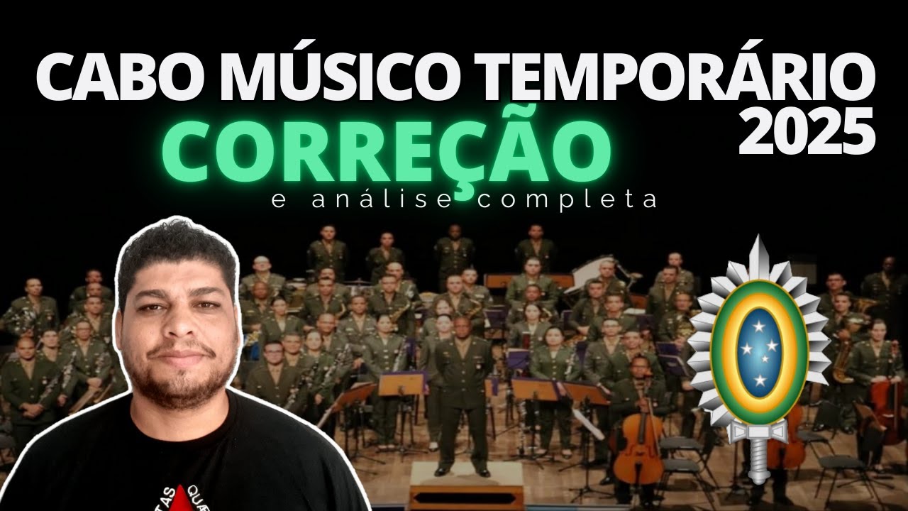 CABO MÚSICO TEMPORÁRIO 2025 | CORREÇÃO DE PROVA