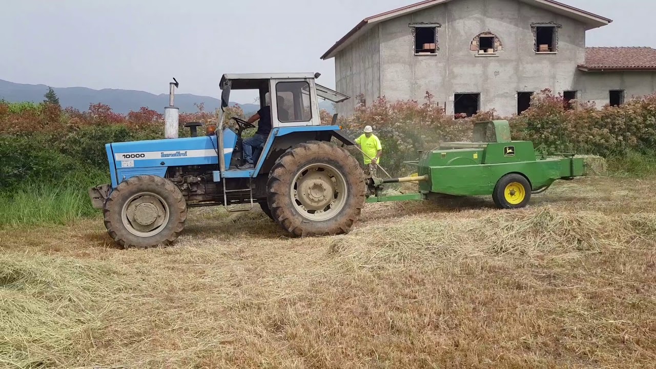 🚜L'IMBALLATRICE🚜PRESSA🚜LANDINI 10000🚜JOHN DEERE 336A🚜