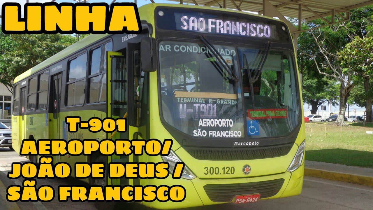 Conhecendo a Rota Da Linha T-901 Aeroporto / João De Deus / São Francisco, São Luís Ma