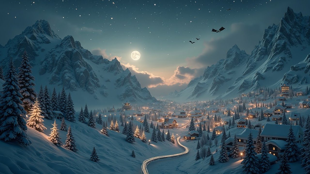 Healing Guitar Music for Snowy Nights ❄️ Глубокое расслабление и спокойный сон