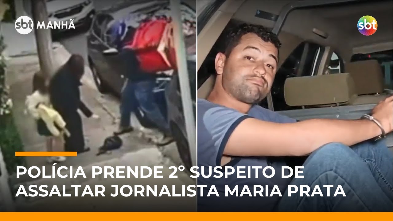 Polícia prende segundo suspeito de roubo contra a jornalista Maria Prata, em SP | #SBTManhã