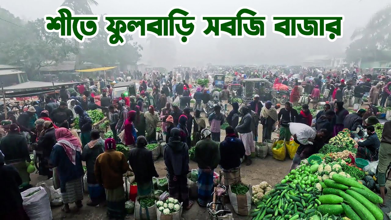শীতে বগুড়ার শেরপুরে ফুলবাড়ি সবজি বাজার || Panorama Haat Bazar