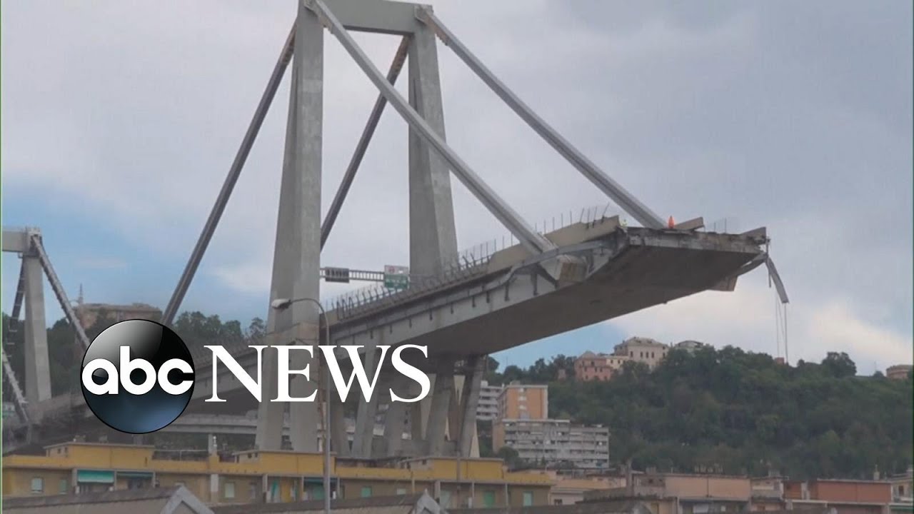 Highway collapses in Italian city