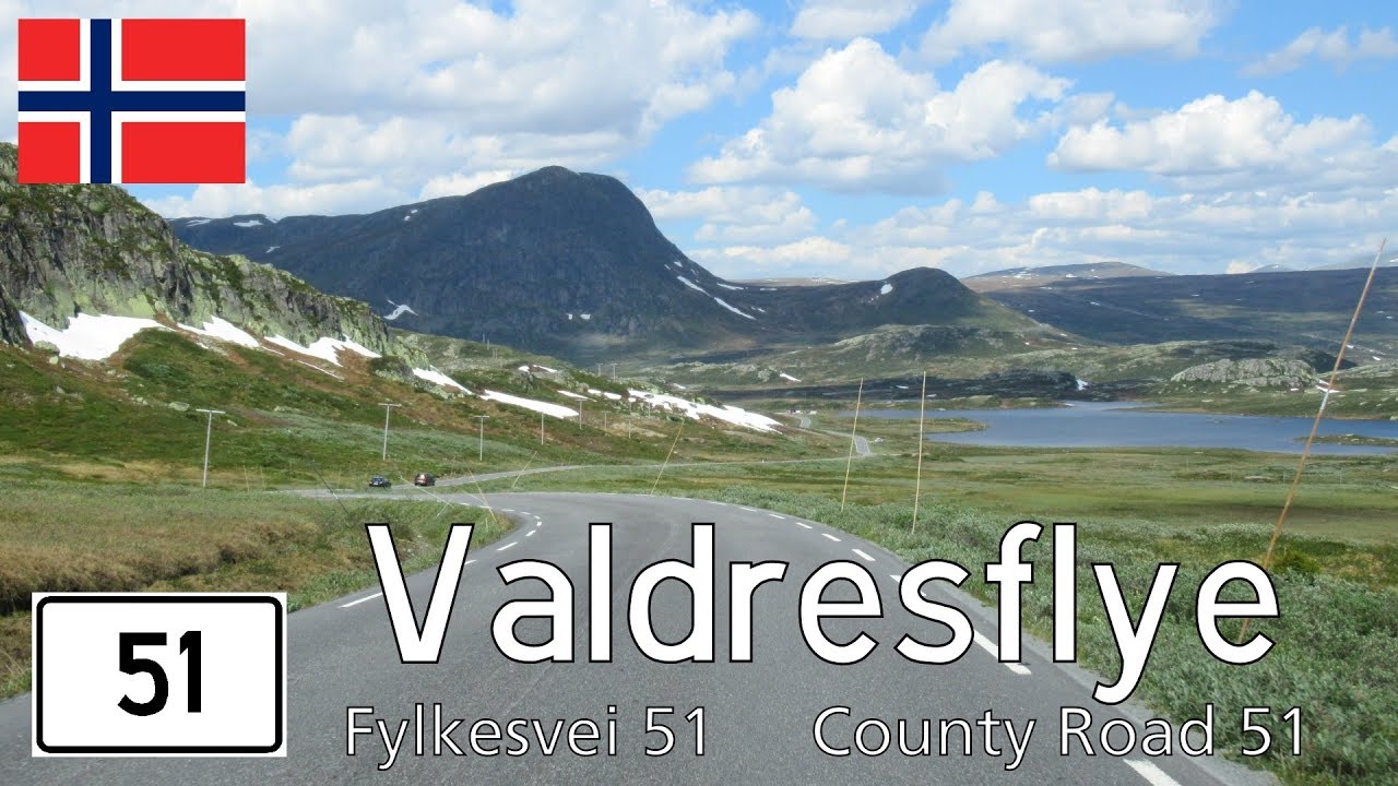 Norway: Fv. 51 across the Valdresflye mountains