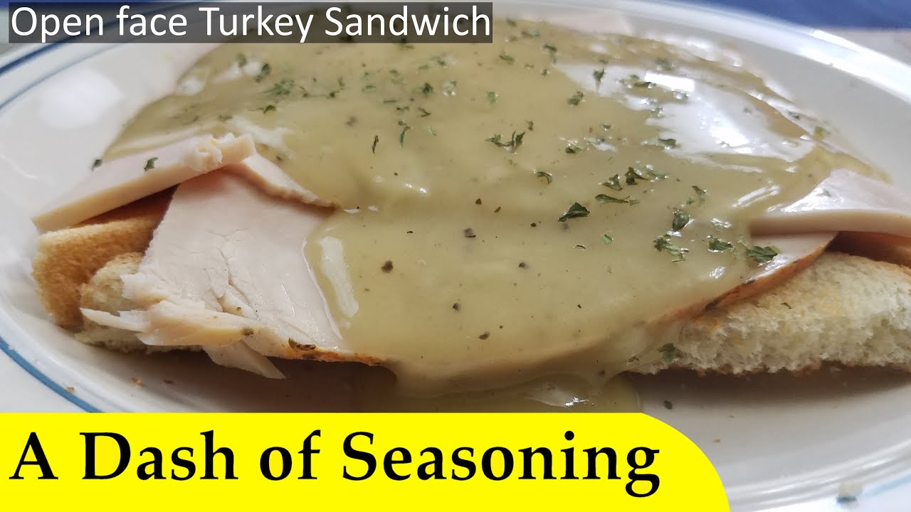 Open face turkey sandwich #diner #food #comfortfood @adashofseasoning