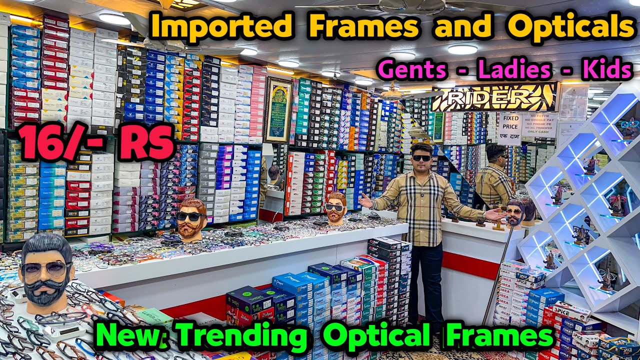 Biggest Optical Market in Delhi!🔥🤯 Imported Frames & Sunglass Wholesale Market | Rider Optical