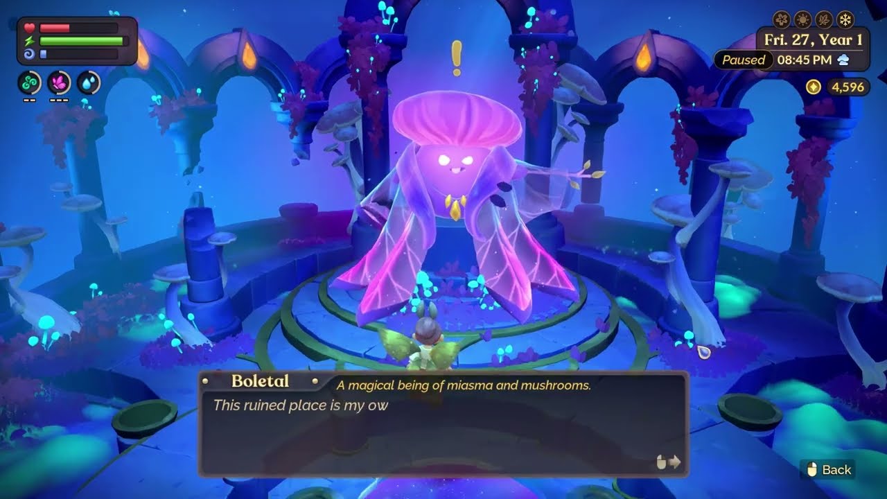 Fae Farm  - Chapter 5: Sour but sweet. Helping Boletal  & getting a Spriggan and Lunen.