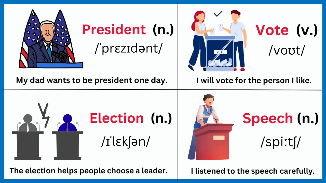 Election Vocabulary | Learn Common Election Day English Words