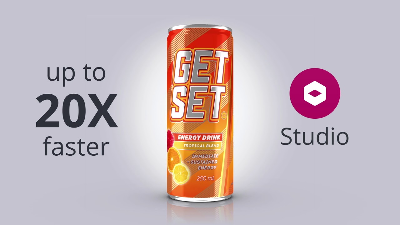 Create winning 3D packaging visuals in minutes with Studio