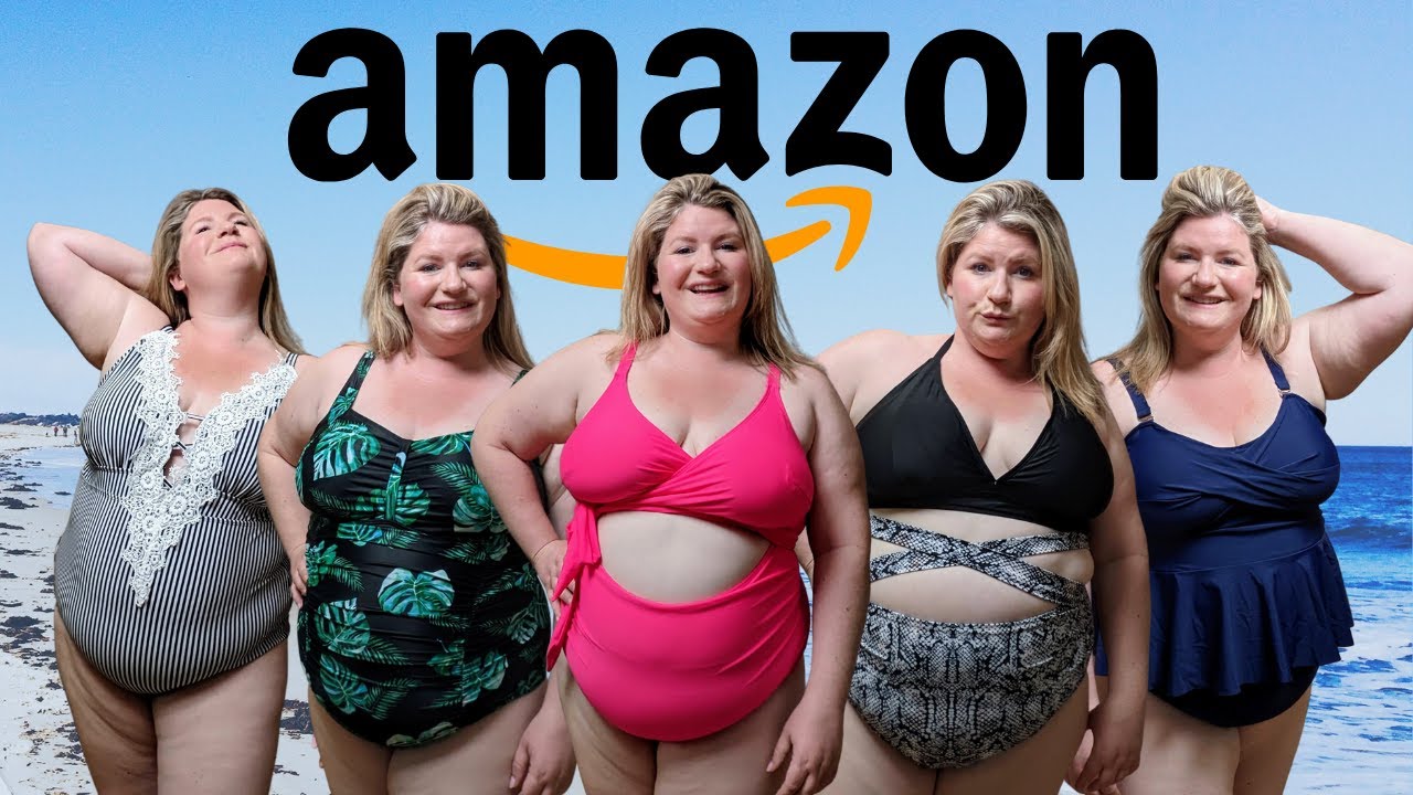 The Best & Most Flattering Swimsuits for Big Tummies / Amazon Best Sellers Plus Size Swimwear Haul