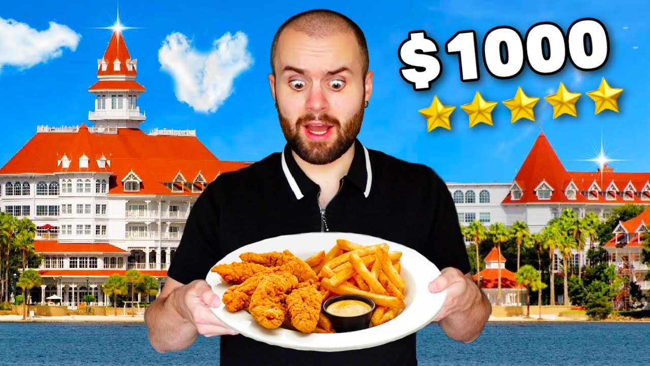 $1000 Day At Disney's MOST EXPENSIVE Resort! 5-STAR Hotel Room Service for 24 HOURS