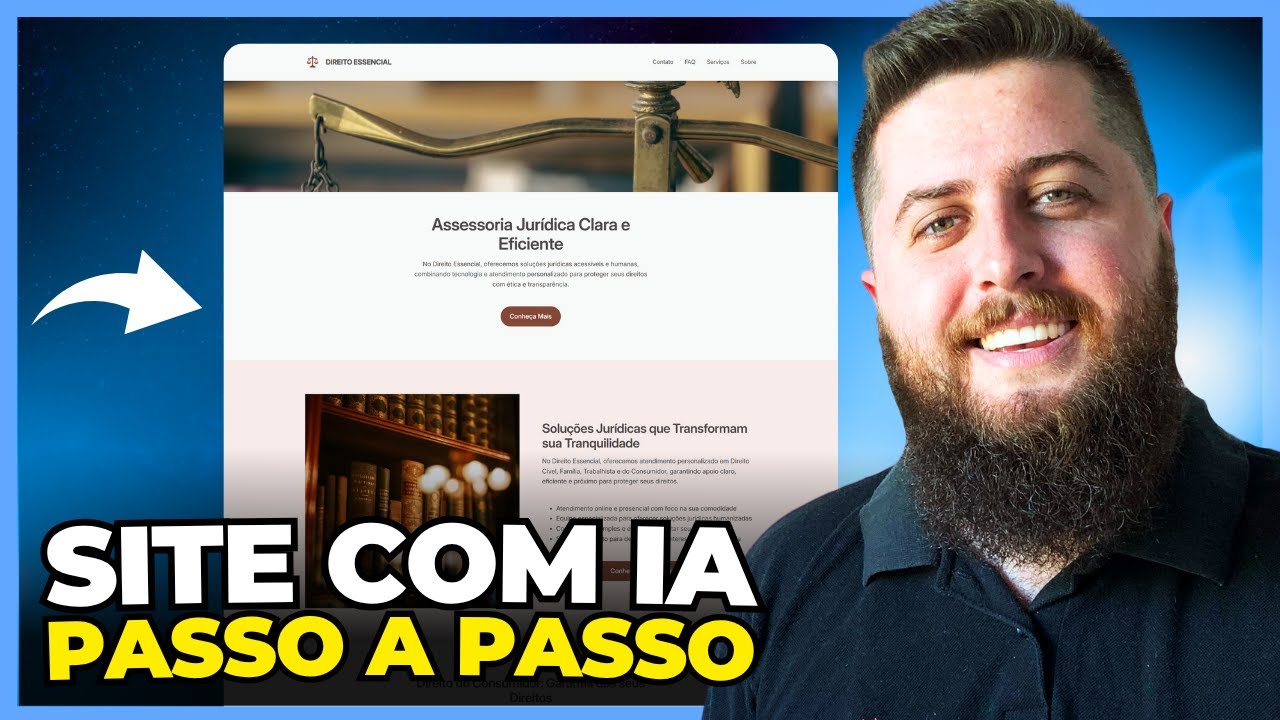 Como Criar um SITE para ADVOGADO em Minutos com IA - Passo a Passo